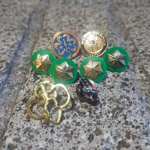 Vintage Girl Scouts Pins Brownies Pin Collection